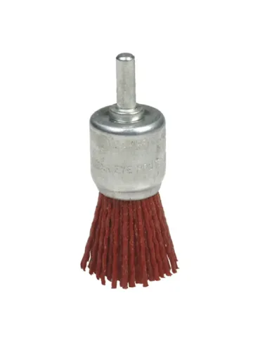 Cepillo brocha 37630 - Ø22 mm - Nylon abrasivo - Rojo