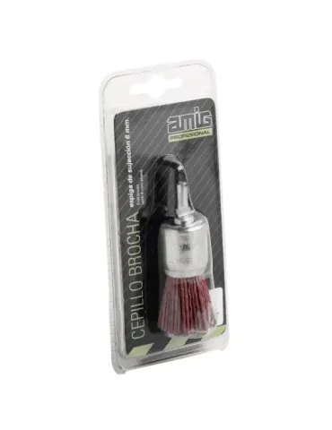 Cepillo brocha 37630 - Ø22 mm - Nylon abrasivo - Rojo 2