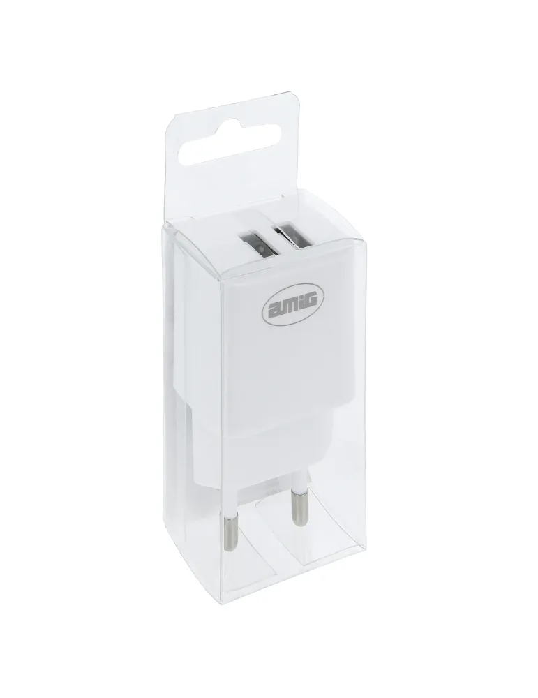 Cargador 2 puertos USB 3214 - Polipropileno - Blanco