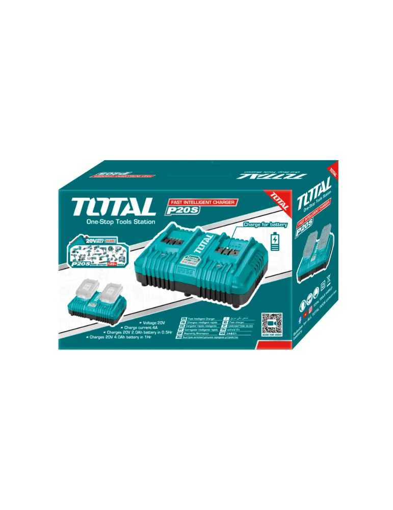 Cargador rápido doble TCLI2034E - 20 V