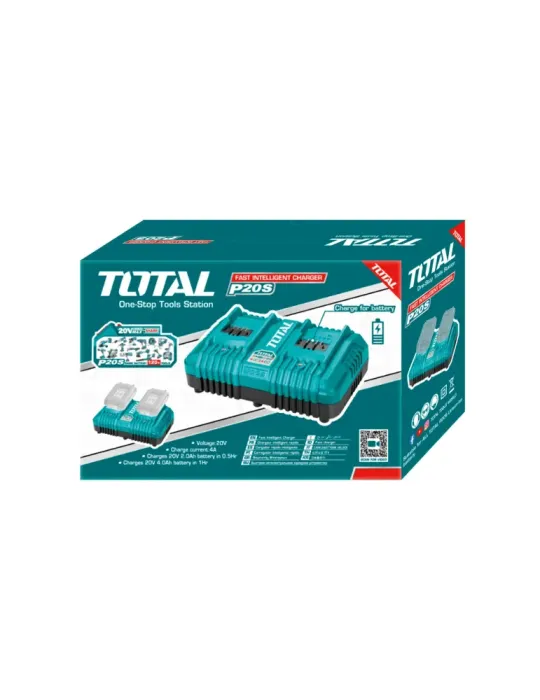 Cargador rápido doble TCLI2034E - 20 V