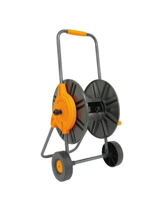 Carro portamangueras R46 - 1/2'' - 60 m - Polipropileno - Naranja-Gris