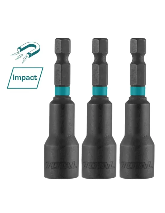 Casquillos magnéticos de impacto de 1/4'' TAC271031 - 65 mm
