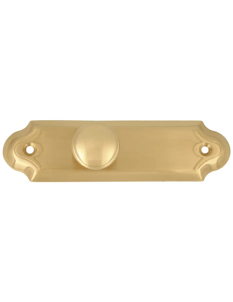 Escudo tirador 29 - 125 x 34 mm - Latón - Pulido
