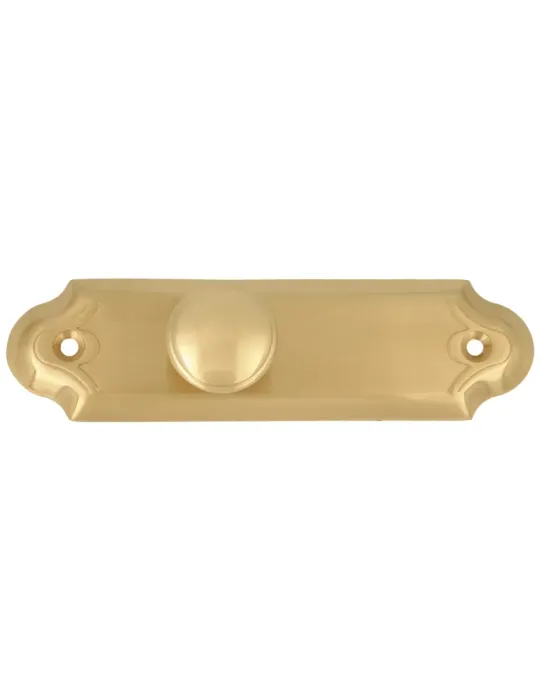 Escudo tirador 29 - 125 x 34 mm - Latón - Pulido