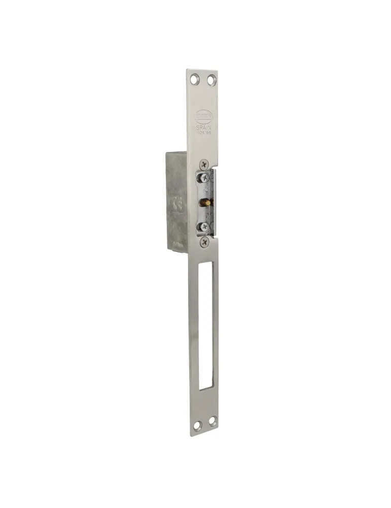 Cerradero eléctrico 21 - 250 x 25 x 3 mm - Acero inoxidable 18/8 - Mate