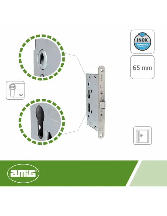 Cerradura 6572 - 65/72 - Acero inoxidable - Mate