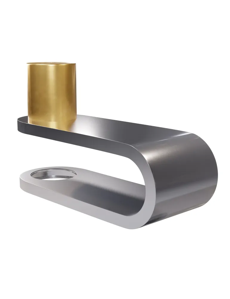 Cerradura 680 - 115 x 40 mm - Latón - Cromado brillo