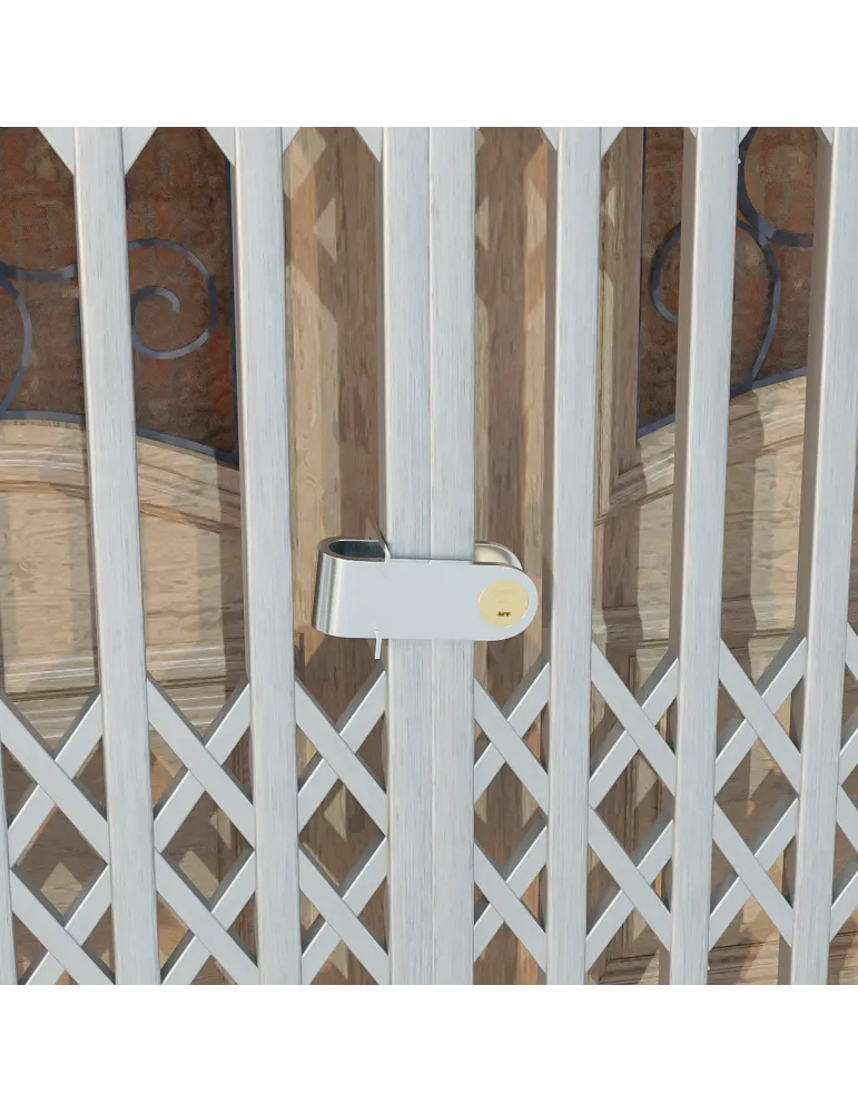 Cerradura 680 - 115 x 40 mm - Latón - Cromado brillo