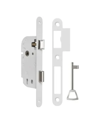 Cerradura 771AL - 40/70 mm - Acero - Blanco