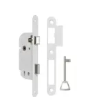 Cerradura 771AL - 40/70 mm - Acero - Blanco