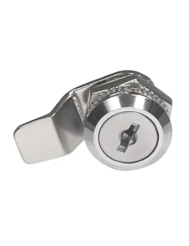 Cerradura buzón 3A - Ø18 x 16 x 38 mm - Acero - Niquelado