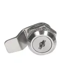 Cerradura buzón 3A - Ø18 x 16 x 38 mm - Acero - Niquelado