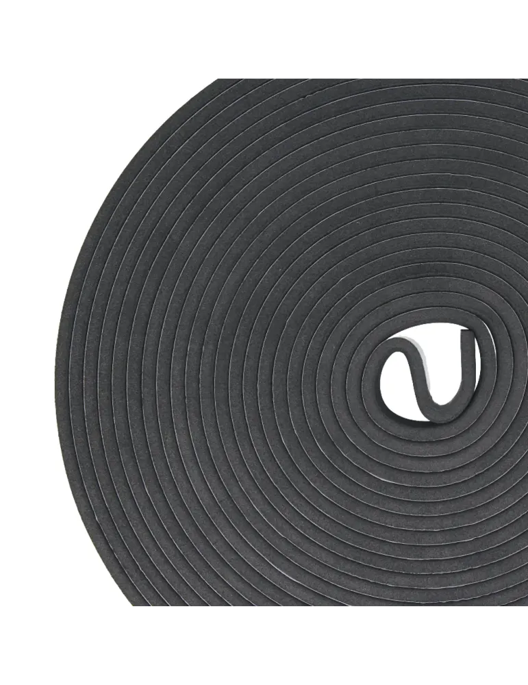 Burlete adhesivo 963 - 10 m - Caucho - Negro