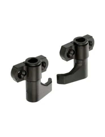 Conjunto de ganchos de cierre 7070 - 40 x 33 x 15 mm - Zamak - Negro