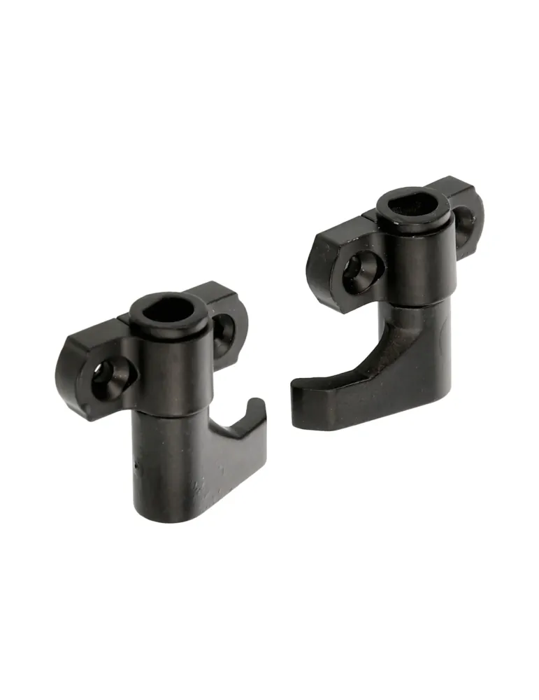 Conjunto de ganchos de cierre 7070 - 40 x 33 x 15 mm - Zamak - Negro