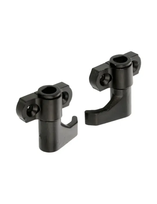 Conjunto de ganchos de cierre 7070 - 40 x 33 x 15 mm - Zamak - Negro