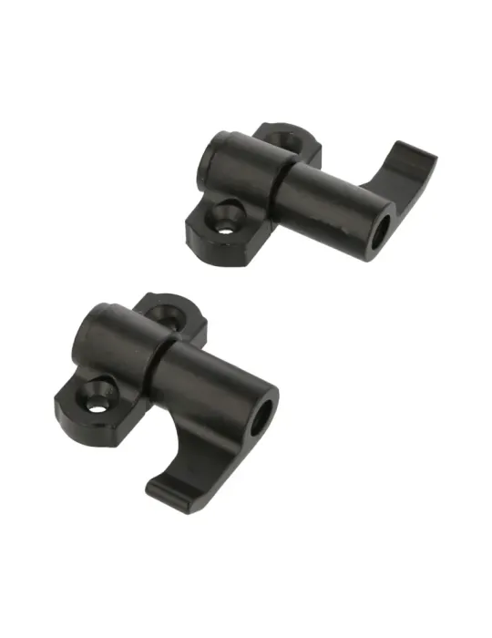 Conjunto de ganchos de cierre 7070 - 40 x 33 x 15 mm - Zamak - Negro