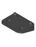 Suplemento inclinado 3043 - 12 x 33 x 10 mm - Nylon - Negro