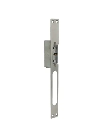 Cerradero eléctrico 40 - 250 x 25 x 3 mm - Acero inoxidable 18/8 - Mate