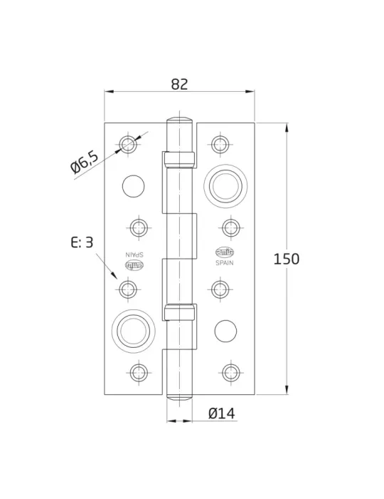 Bisagra seguridad Mod. 570