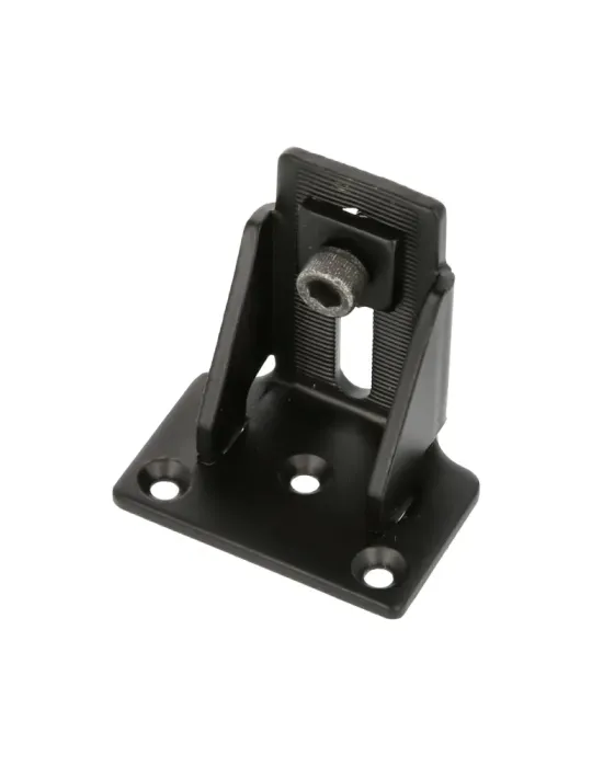 Soporte para pernio regulable 2914 - 52 x 50 x 35 mm - Acero - Negro