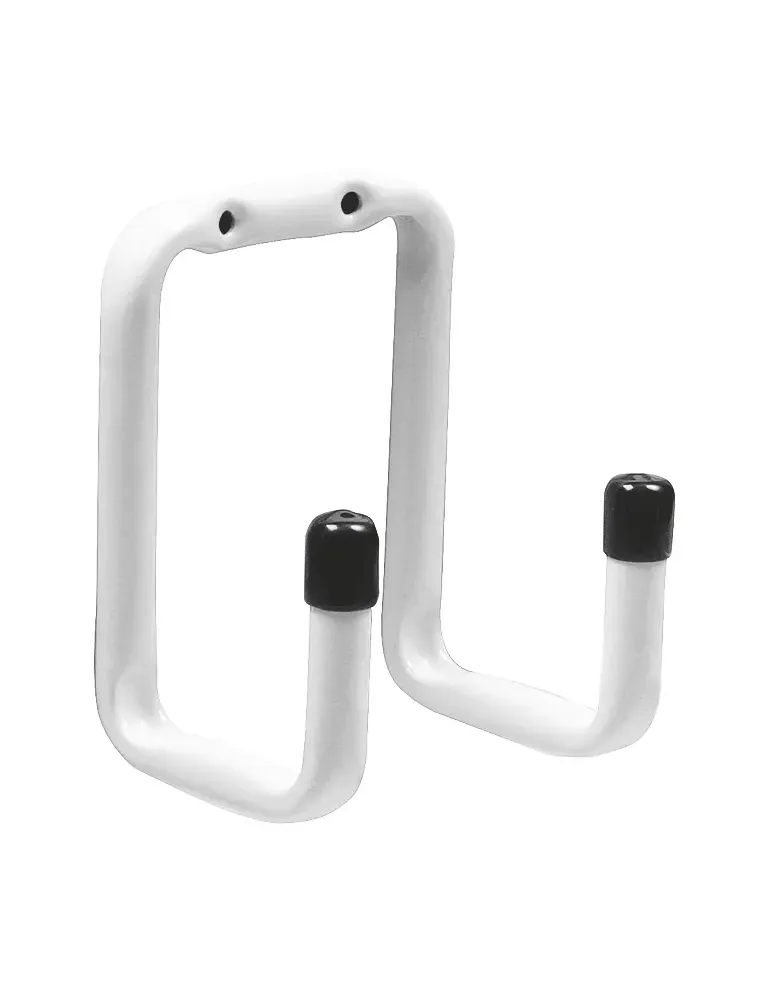 Colgador multiuso 756 - Ø12 x 75 mm - Acero - Blanco