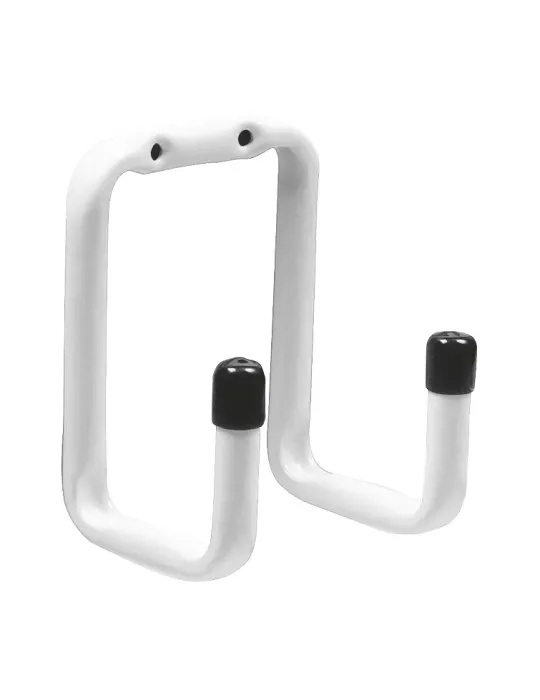 Colgador multiuso 756 - Ø12 x 75 mm - Acero - Blanco