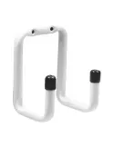 Colgador multiuso 756 - Ø12 x 75 mm - Acero - Blanco