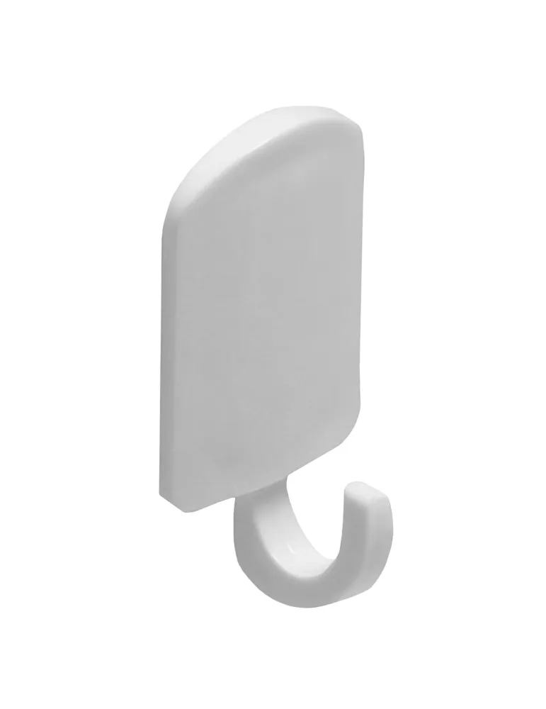 Colgador adhesivo 210 - 40 x 35 mm - Plástico - Blanco