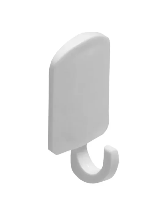Colgador adhesivo 210 - 40 x 35 mm - Plástico - Blanco