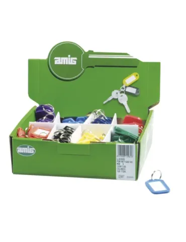 Dispensador llavero porta-etiquetas 9 - 50 x 30 mm