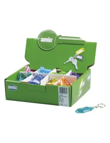 Dispensador llavero porta-etiquetas 10 - 62 x 24 mm
