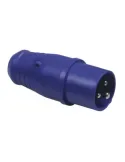 Clavija industrial schuko IP44 3276 - 119 x 50 mm - Polipropileno - Azul