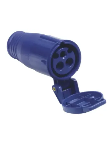 Base aérea industrial schuko IP44 3245 - 130 x 54 mm - Polipropileno - Azul