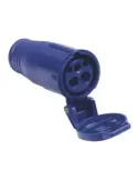 Base aérea industrial schuko IP44 3245 - 130 x 54 mm - Polipropileno - Azul