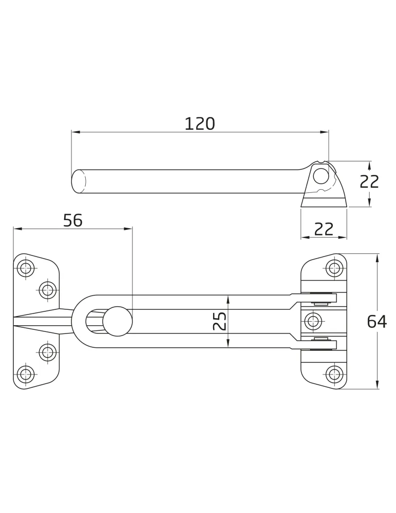 Cadena seguridad rigida Mod. 2