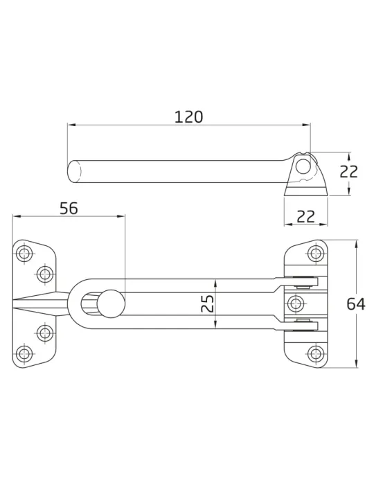 Cadena seguridad rigida Mod. 2