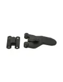 Herraje automático para una o dos hojas 2915 - 110 mm - Zamak - Negro