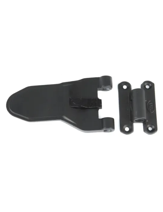 Herraje automático para una o dos hojas 2915 - 110 mm - Zamak - Negro
