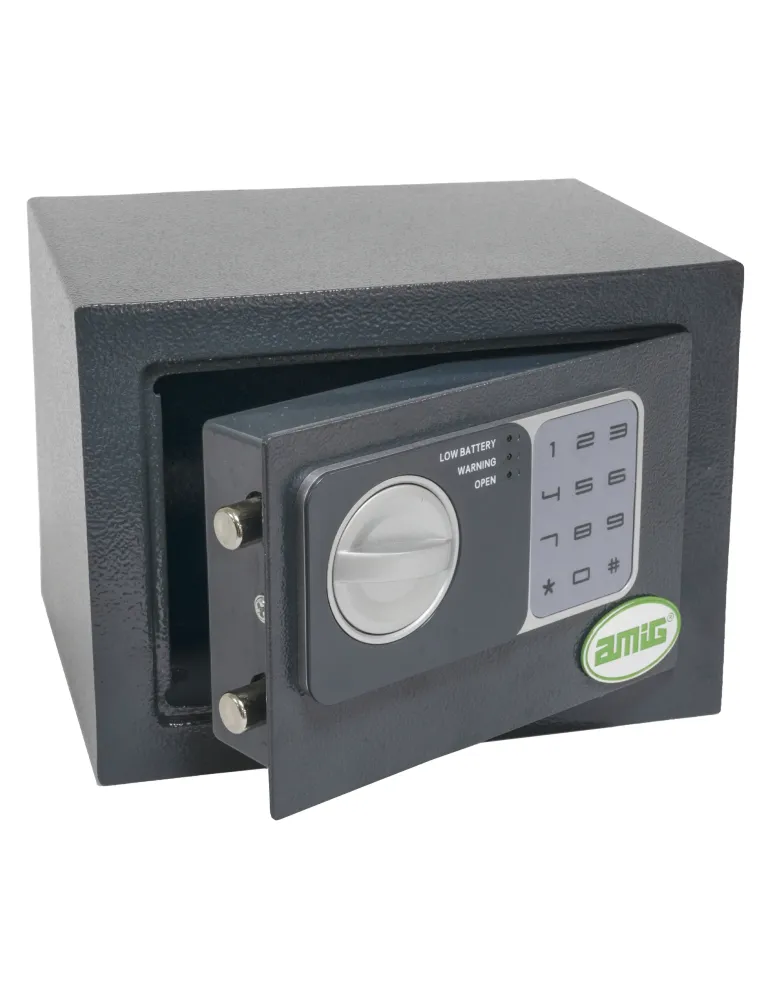 Caja fuerte TOPSECURE-M - 230 x 170 x 170 mm - Acero - Gris