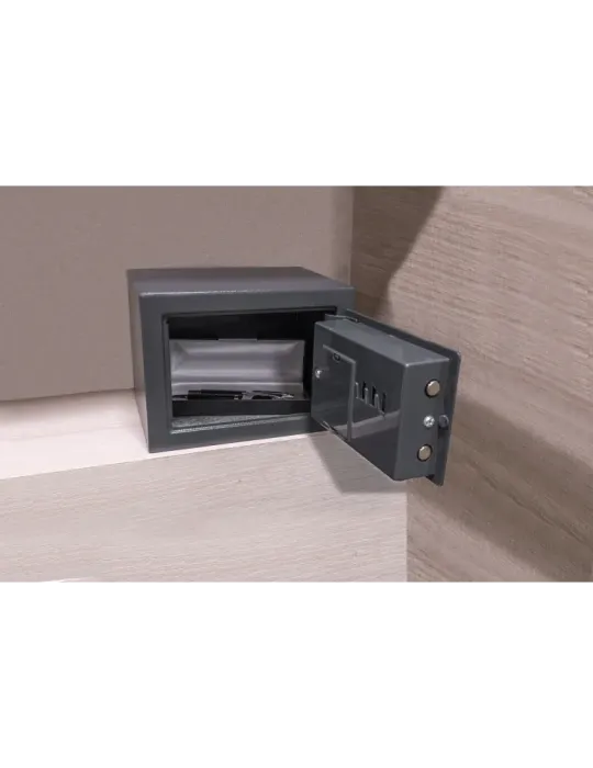 Caja fuerte TOPSECURE-M - 230 x 170 x 170 mm - Acero - Gris