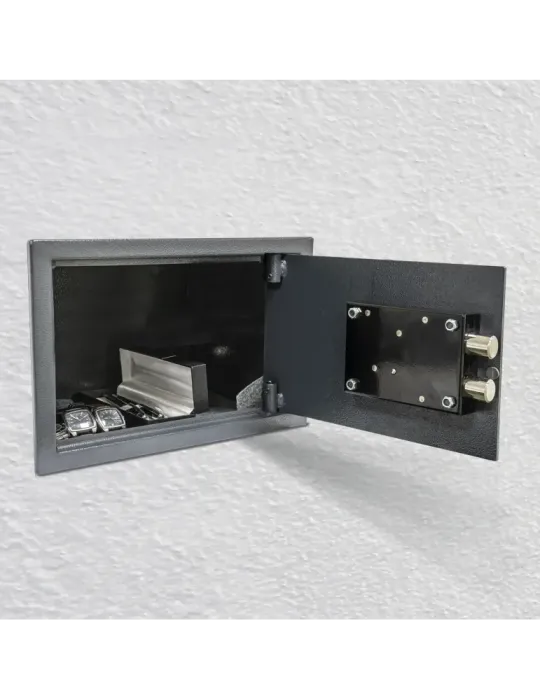 Caja fuerte TOPSECURE-W - 300 x 150 x 200 mm - Acero - Gris
