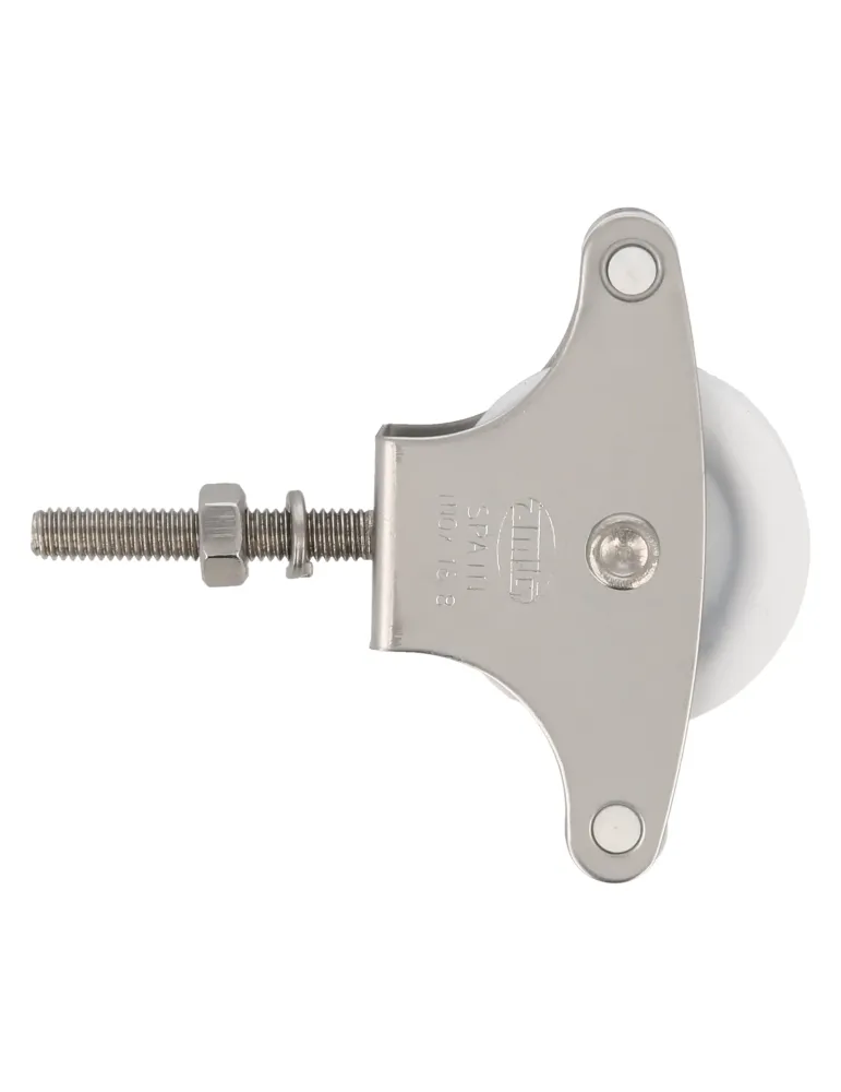 Polea plástico 201 INOX. - M6 x 40 mm - Acero inoxidable 18/8 - Mate