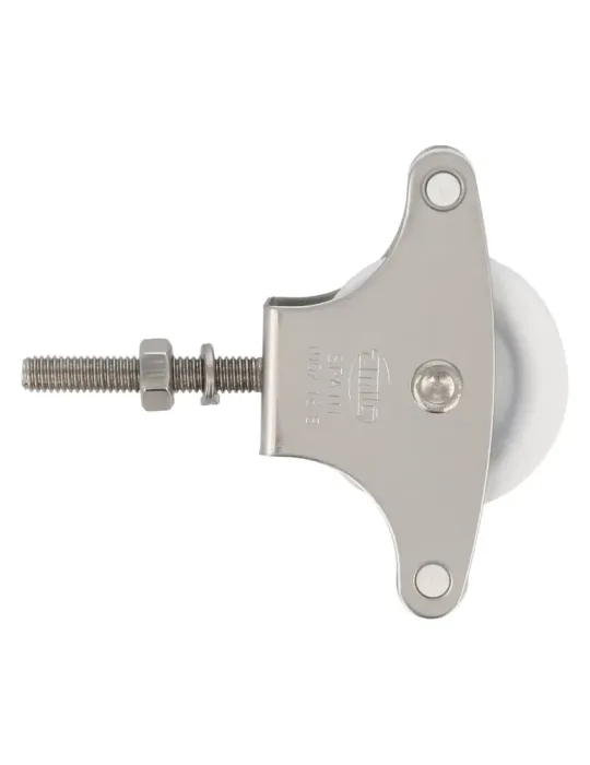 Polea plástico 201 INOX. - M6 x 40 mm - Acero inoxidable 18/8 - Mate