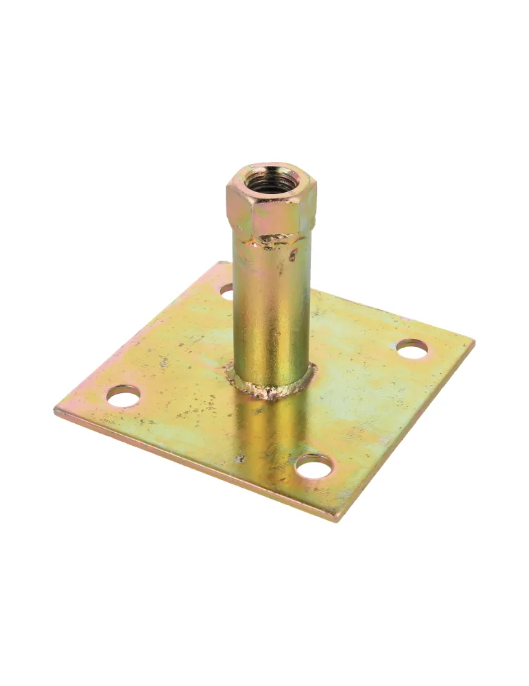 Soporte regulable para poste 357 - 70 x 116 mm - Acero - Bicromatado