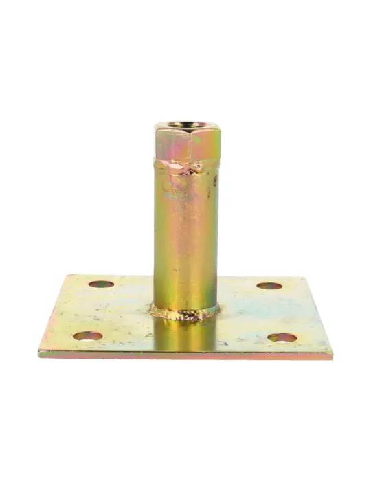 Soporte regulable para poste 357 - 70 x 116 mm - Acero - Bicromatado