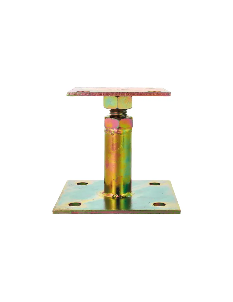 Soporte ajustable 360 - 100 x 100 mm - Acero - Bicromatado