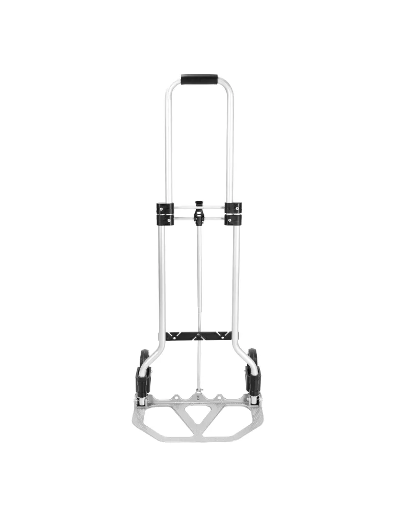 Carretilla plegable 50 - 34 x 38 x 96 cm - Aluminio - Plata