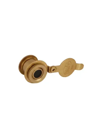 Mirilla para puerta 6 - Ø12 10-15 mm - Latón - Pulido 2